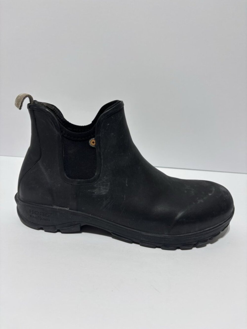 Bogs Men’s Sauvie Slip-On Waterproof Boots Black, Size 10 M